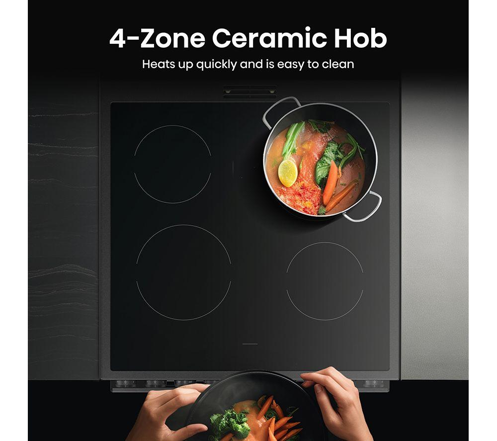 HISENSE Hi6 Max 80/50L HDCEC6C20B 60cm Electric Ceramic Cooker - Jet Black image number 8 of 16