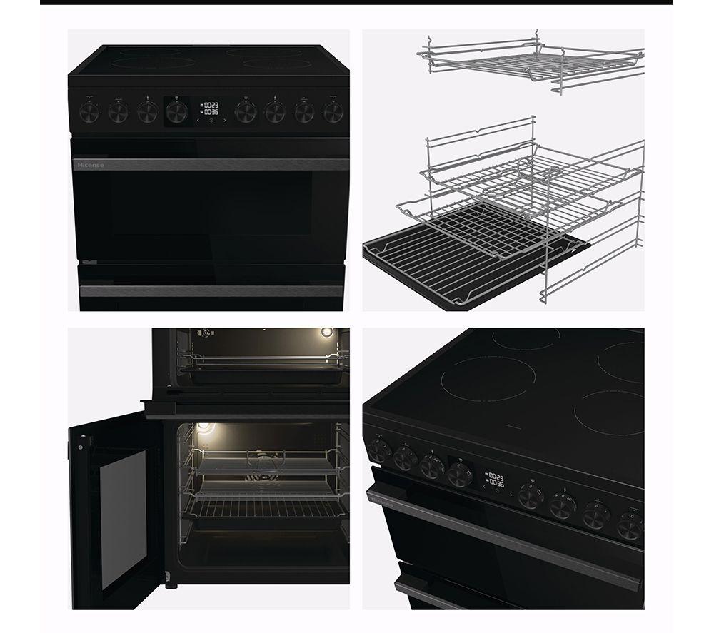 HISENSE Hi6 Max 80/50L HDCEC6C20B 60cm Electric Ceramic Cooker - Jet Black image number 13 of 16