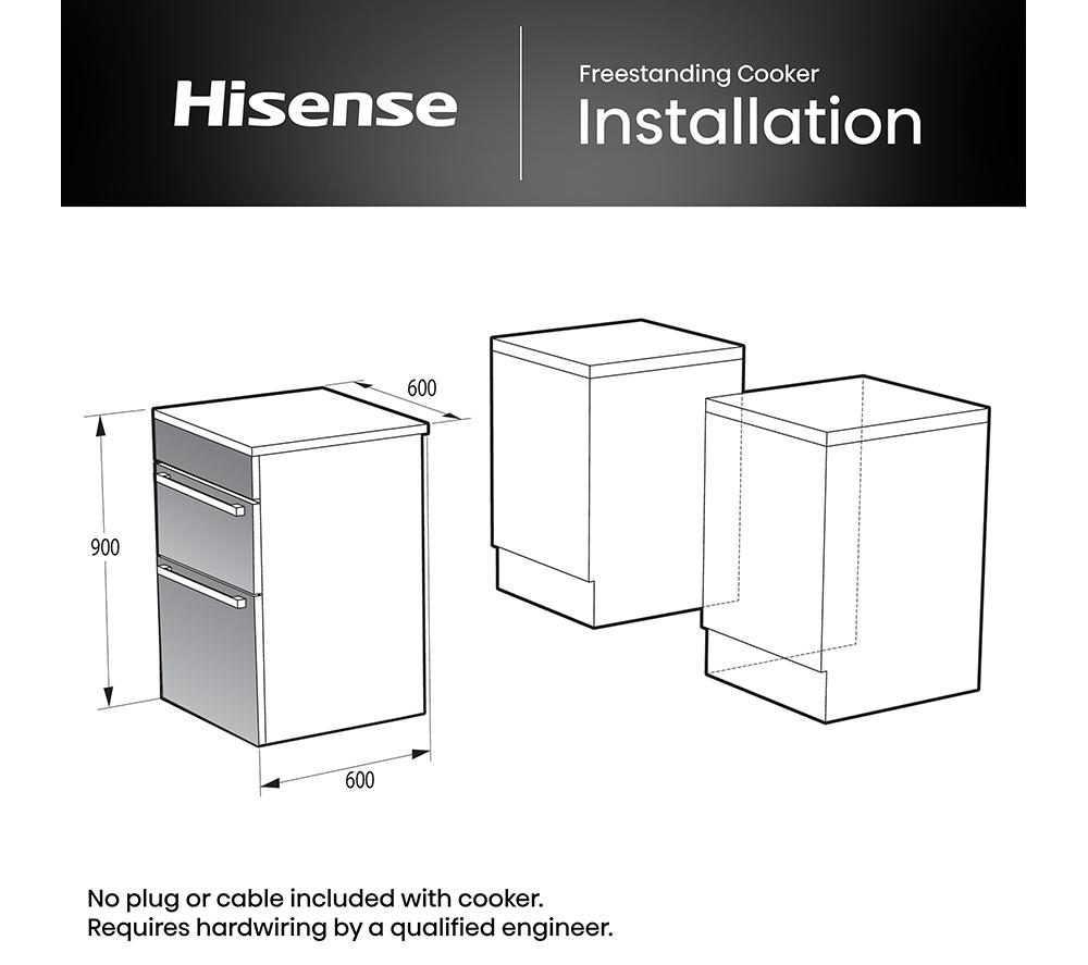 HISENSE Hi6 Max 80/50L HDCEC6C20B 60cm Electric Ceramic Cooker - Jet Black image number 14 of 16