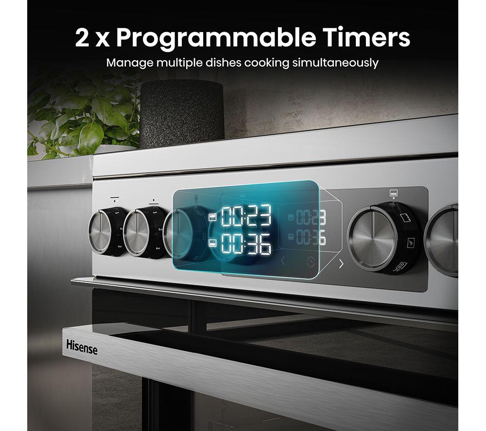 HISENSE Hi6 Max 80/50L HDCEC6C20X 60cm Electric Ceramic Cooker - Stainless Steel image number 9 of 16