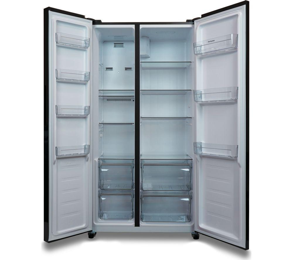 MONTPELLIER MSBS442K American-Style 60/40 Fridge Freezer - Black image number 2 of 7