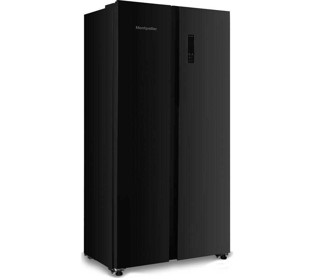 MONTPELLIER MSBS442K American-Style 60/40 Fridge Freezer - Black image number 3 of 7