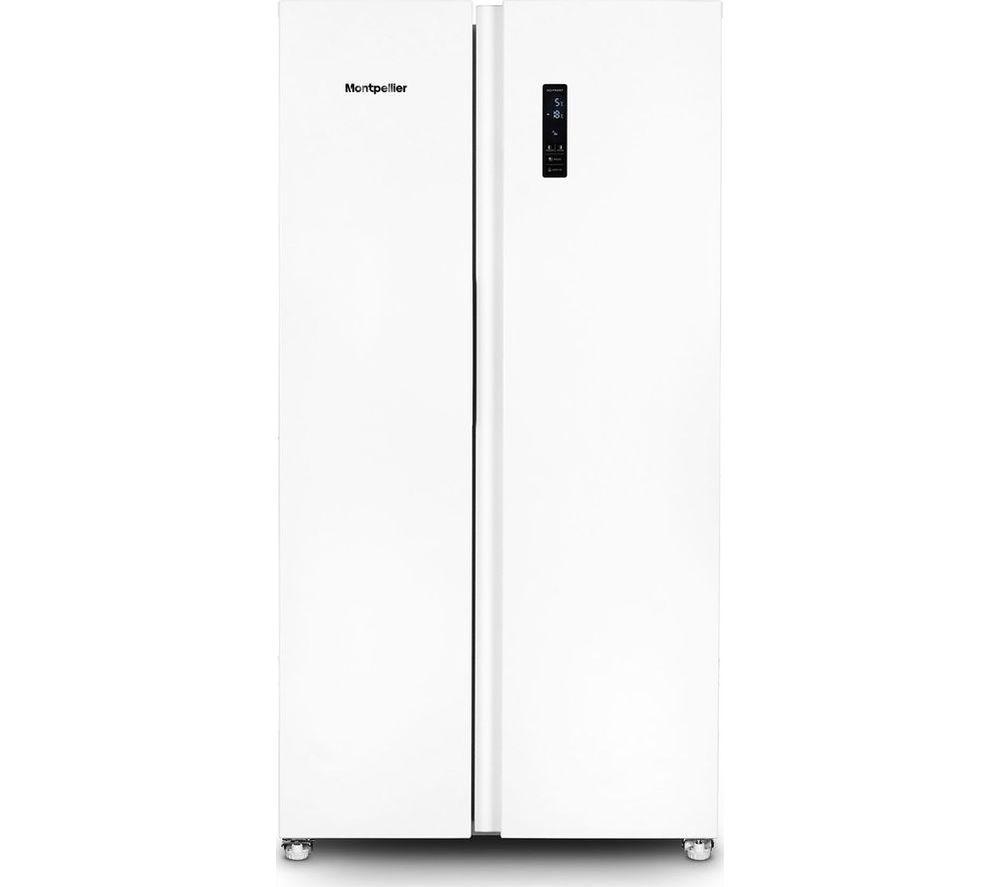 MONTPELLIER MSBS442W American-Style 60/40 Fridge Freezer - White
