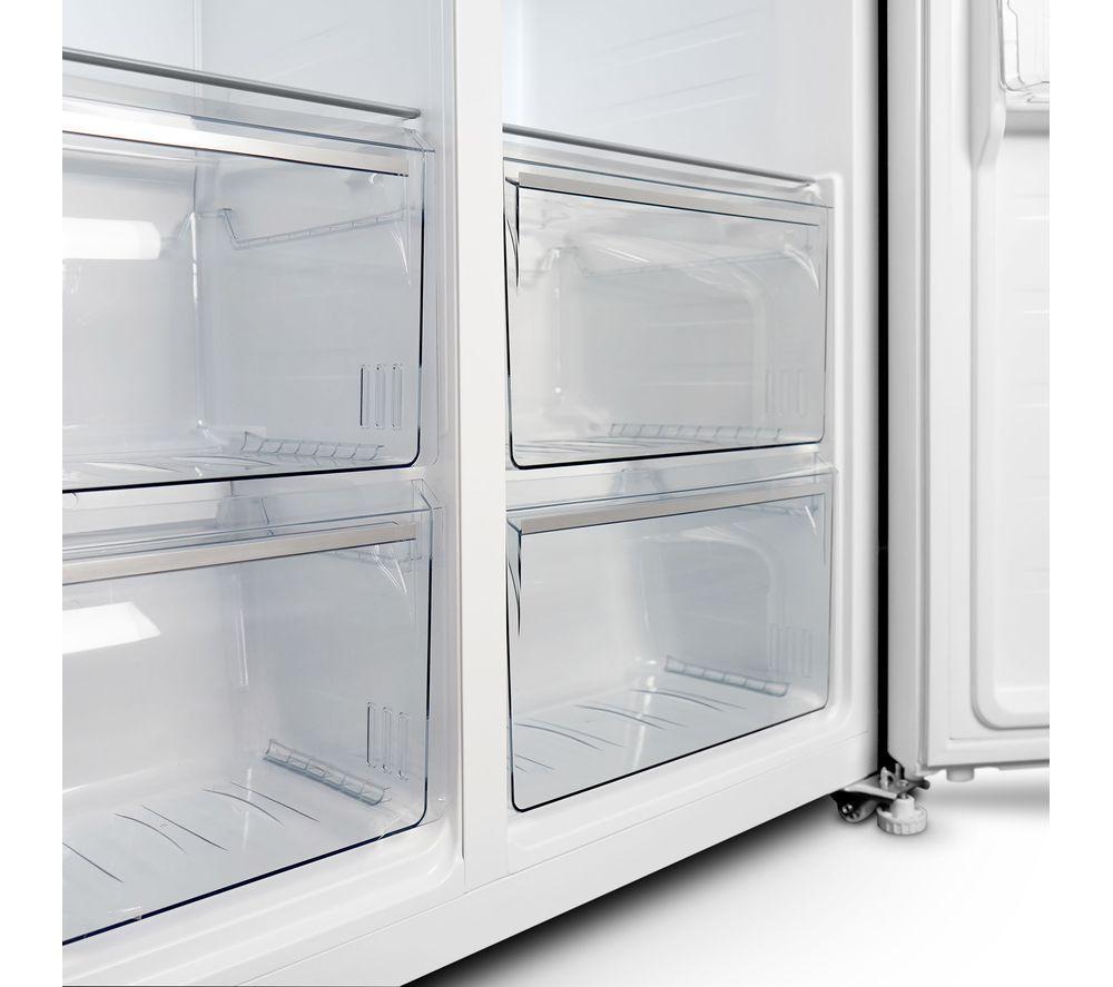 MONTPELLIER MSBS442W American-Style 60/40 Fridge Freezer - White image number 2 of 6