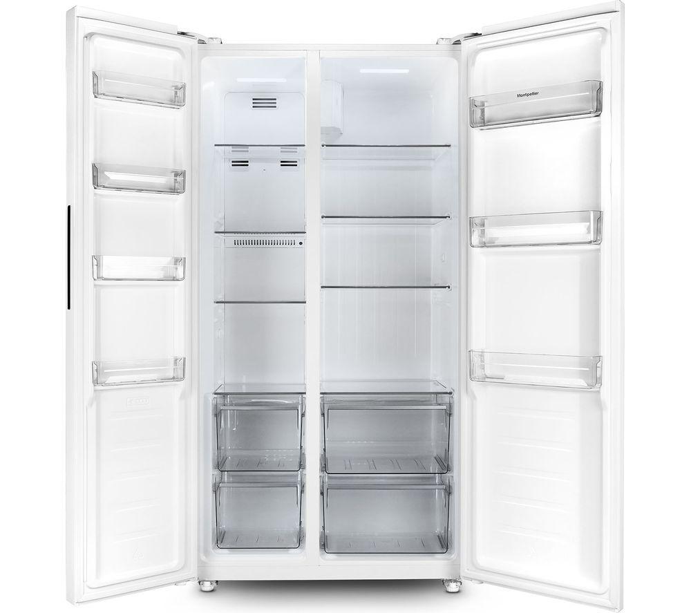 MONTPELLIER MSBS442W American-Style 60/40 Fridge Freezer - White image number 6 of 6