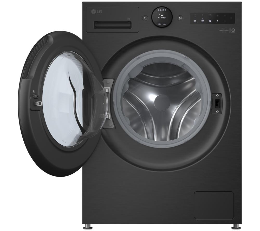 LG Series 7 AI Direct Drive F4X7009TBB WiFi-enabled 9 kg 1400 Spin Washing Machine - Matte Black image number 14 of 18