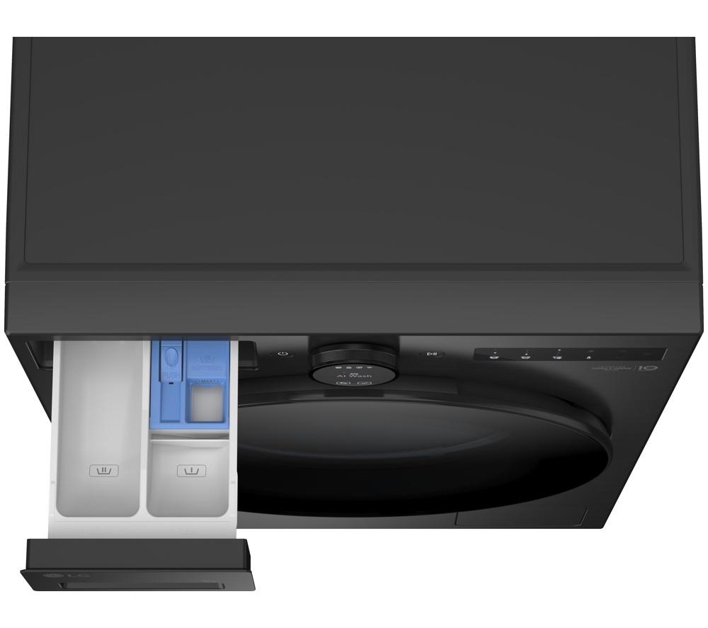 LG Series 7 AI Direct Drive F4X7009TBB WiFi-enabled 9 kg 1400 Spin Washing Machine - Matte Black image number 16 of 18