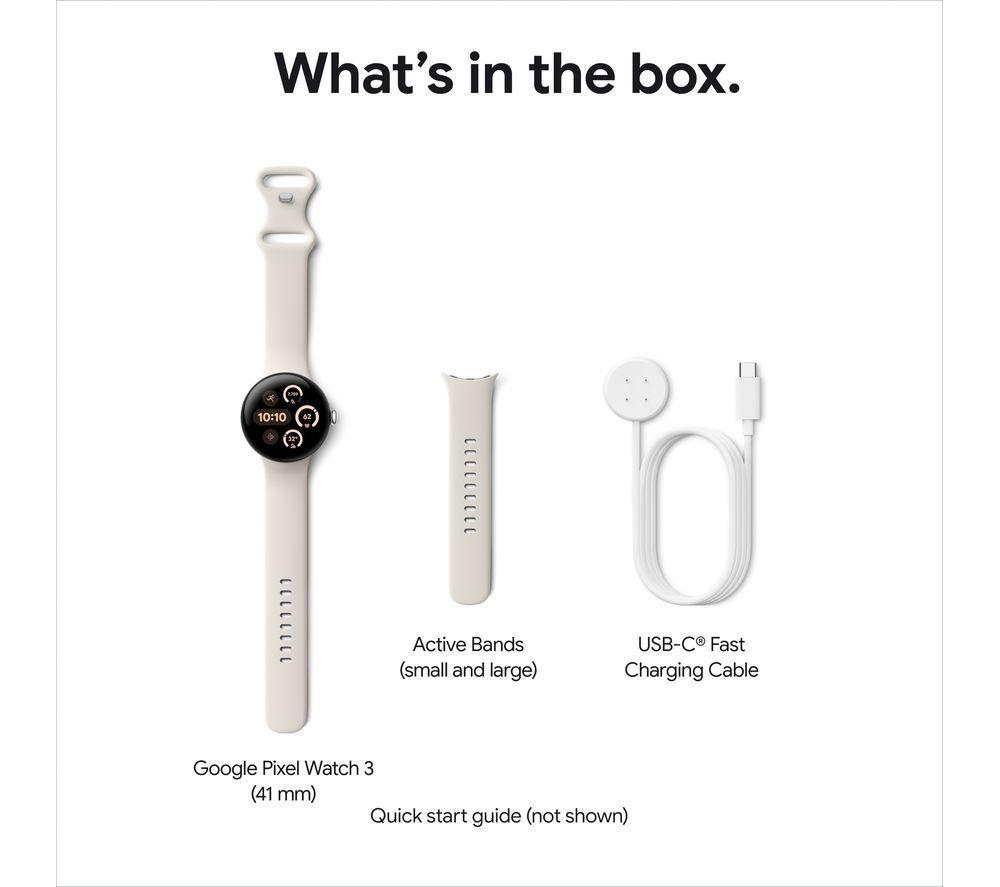 GOOGLE Pixel Watch 3 4G LTE - Champagne Gold, Hazel Band, 41 mm image number 12 of 12