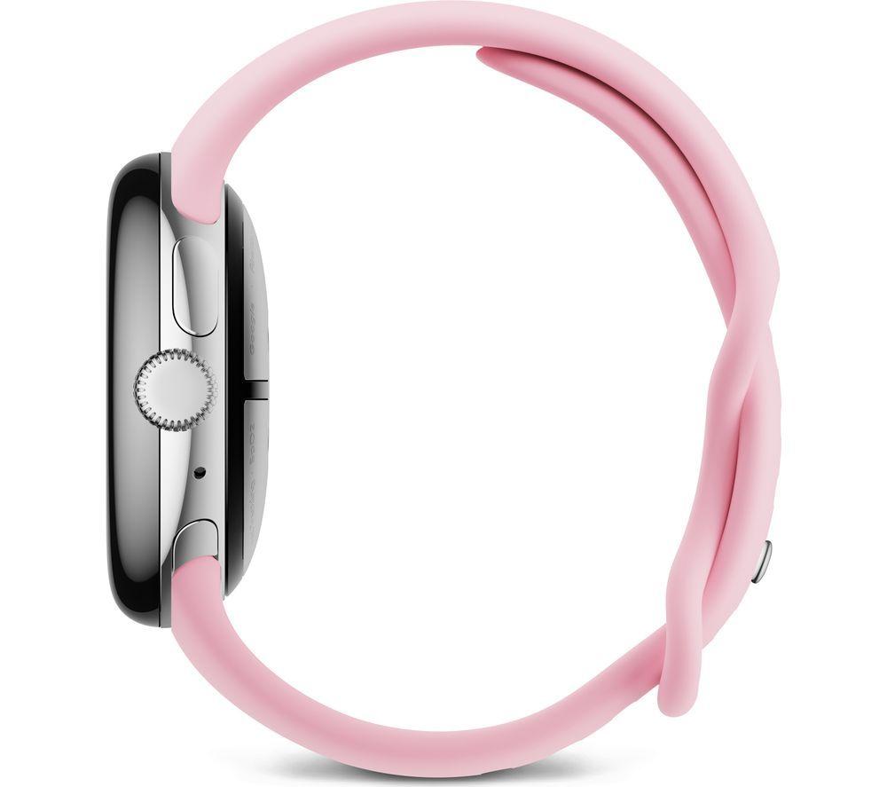 GOOGLE Pixel Watch 3 4G LTE - Silver, Rose Quartz Band, 41 mm image number 3 of 12