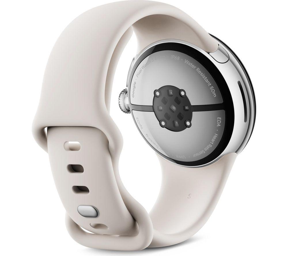 GOOGLE Pixel Watch 3 4G LTE - Silver, Porcelain Band, 41 mm image number 4 of 12
