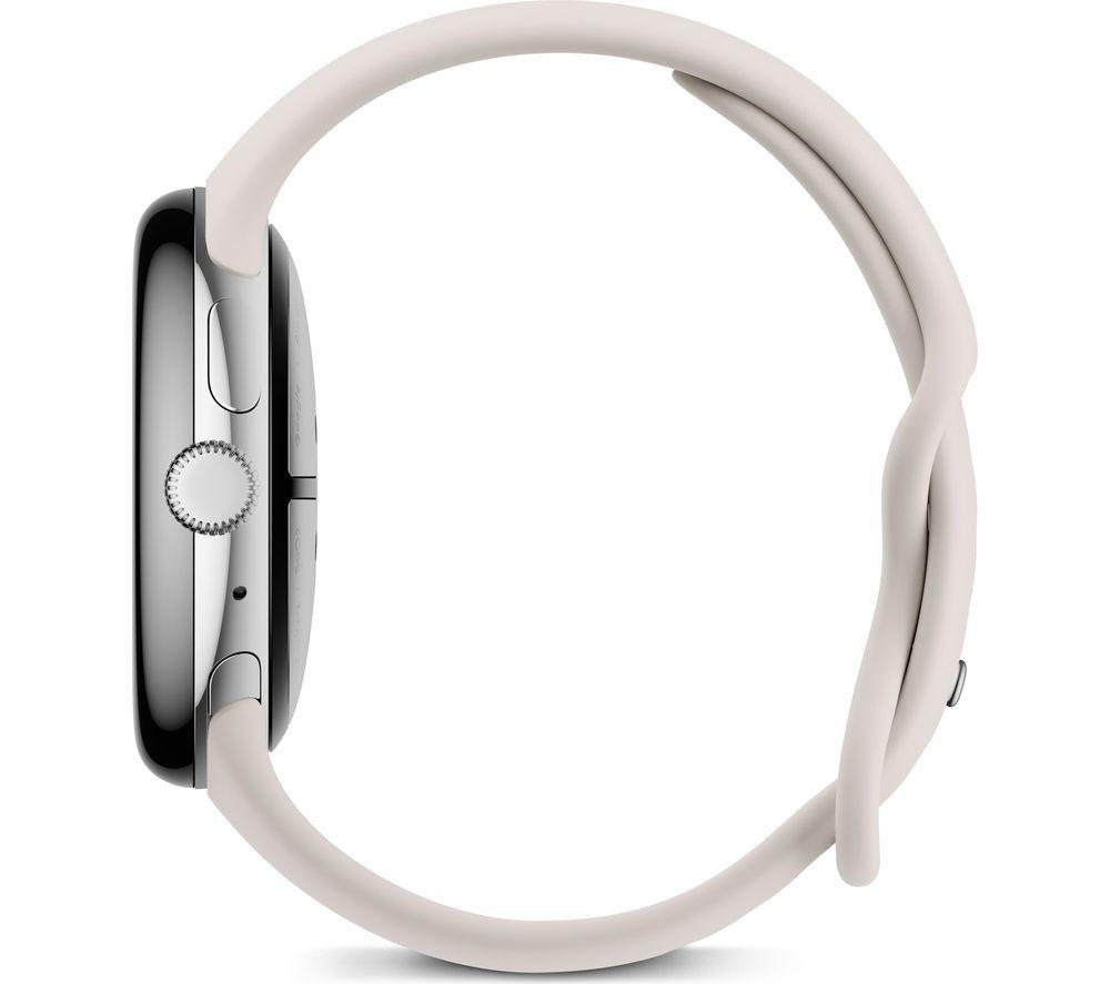 GOOGLE Pixel Watch 3 4G LTE - Silver, Porcelain Band, 45 mm image number 3 of 13