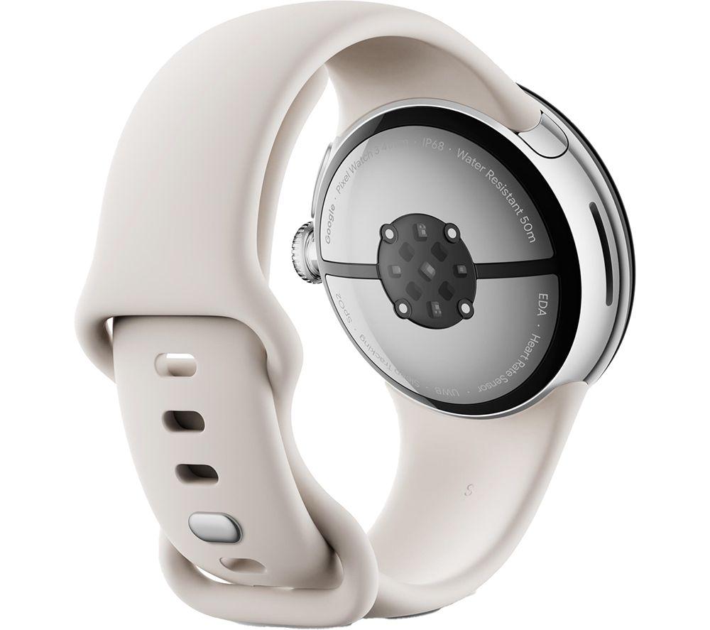 GOOGLE Pixel Watch 3 WiFi - Silver, Porcelain Band, 41 mm image number 4 of 9