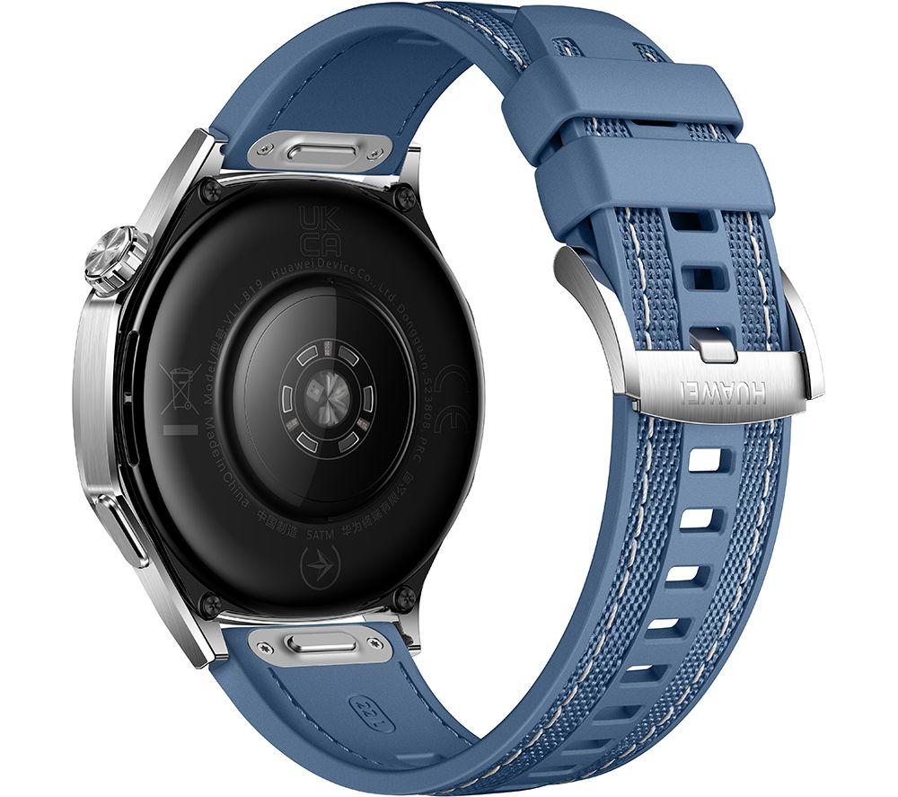 Buy HUAWEI Watch GT Silver, Blue Woven Nylon Strap, 46 mm Currys