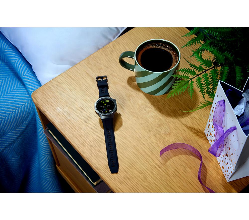 Buy HUAWEI Watch GT 5 Pro - Titanium, Black Fluoroelastomer Strap