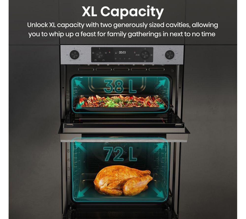 HISENSE Hi6 72/38L BID914221CX Electric Double Oven - Stainless Steel image number 3 of 15