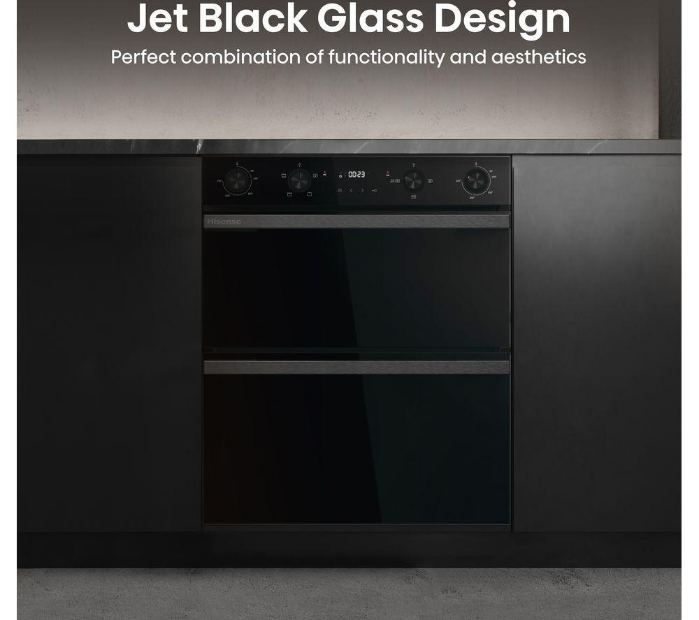 HISENSE Hi6 54/38L BUD714221ADBG Electric Built-under Double Oven - Black image number 4 of 15