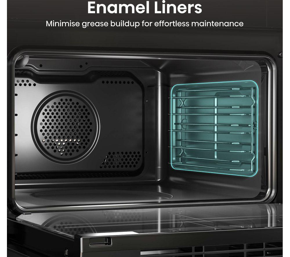 HISENSE Hi6 54/38L BUD714221ADBG Electric Built-under Double Oven - Black image number 7 of 15