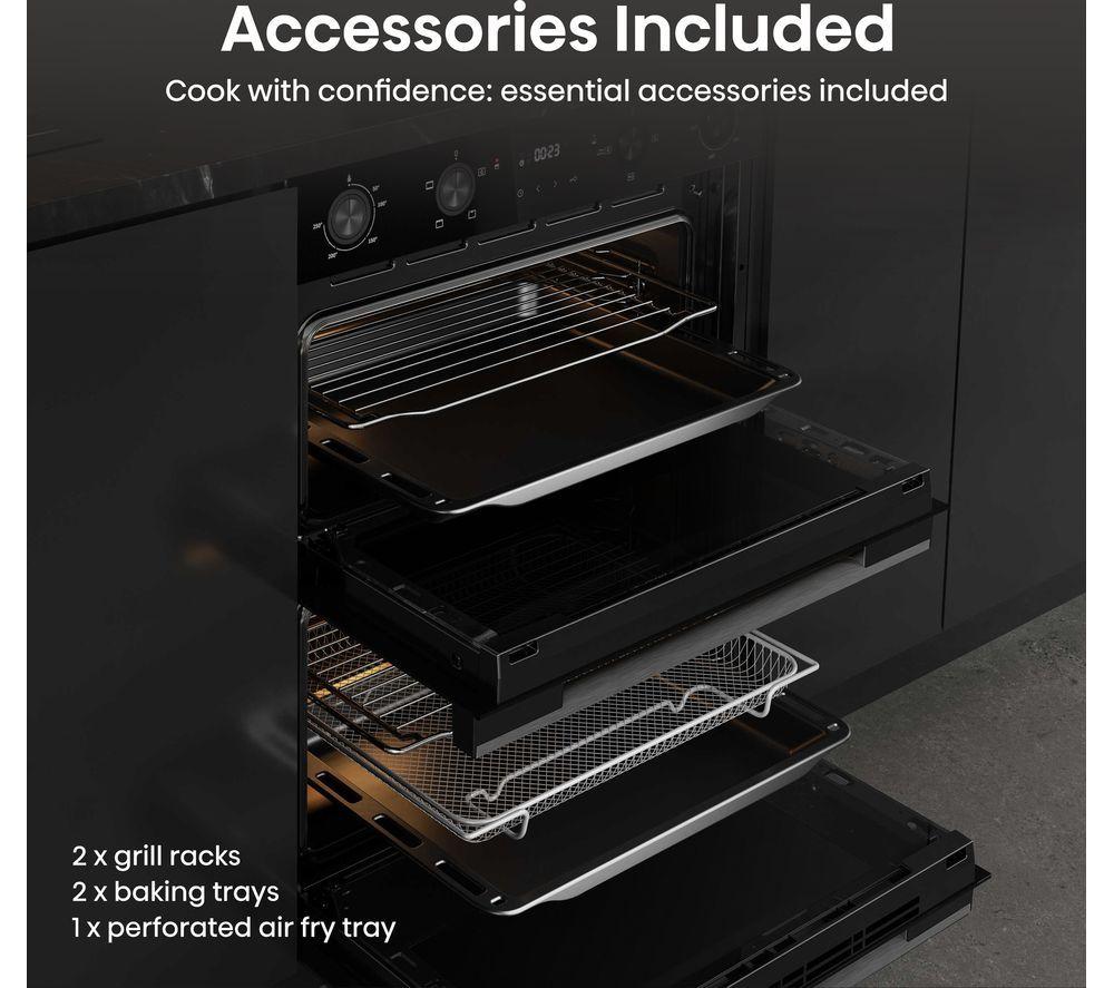 HISENSE Hi6 54/38L BUD714221ADBG Electric Built-under Double Oven - Black image number 10 of 15