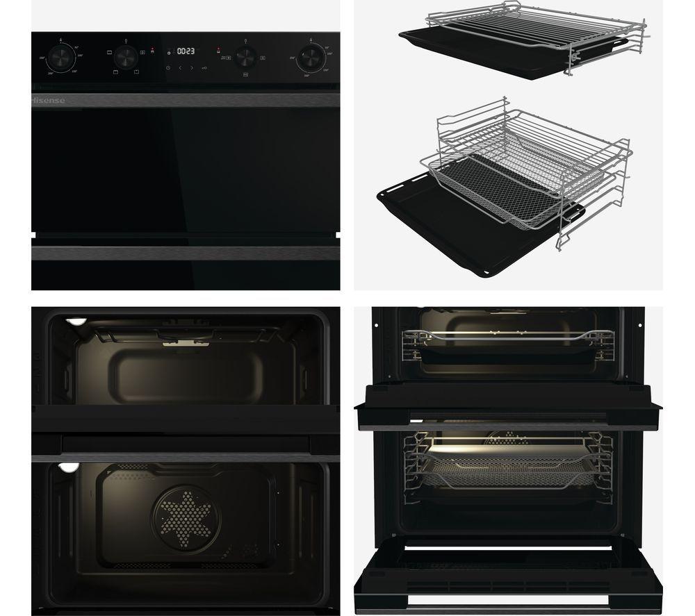 HISENSE Hi6 54/38L BUD714221ADBG Electric Built-under Double Oven - Black image number 13 of 15