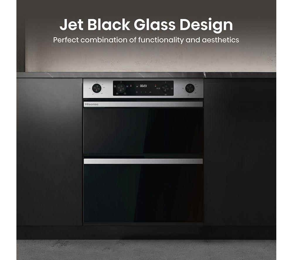 HISENSE Hi6 54/38L BUD714221AX Electric Built-under Double Oven - Stainless Steel image number 4 of 15