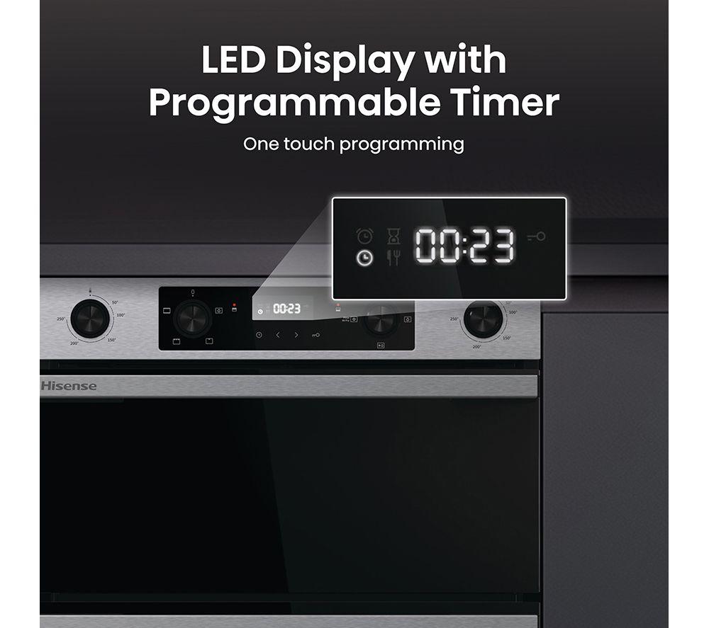 HISENSE Hi6 54/38L BUD714221AX Electric Built-under Double Oven - Stainless Steel image number 9 of 15