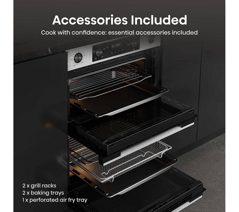 HISENSE Hi6 54/38L BUD714221AX Electric Built-under Double Oven - Stainless Steel image number 10 of 15