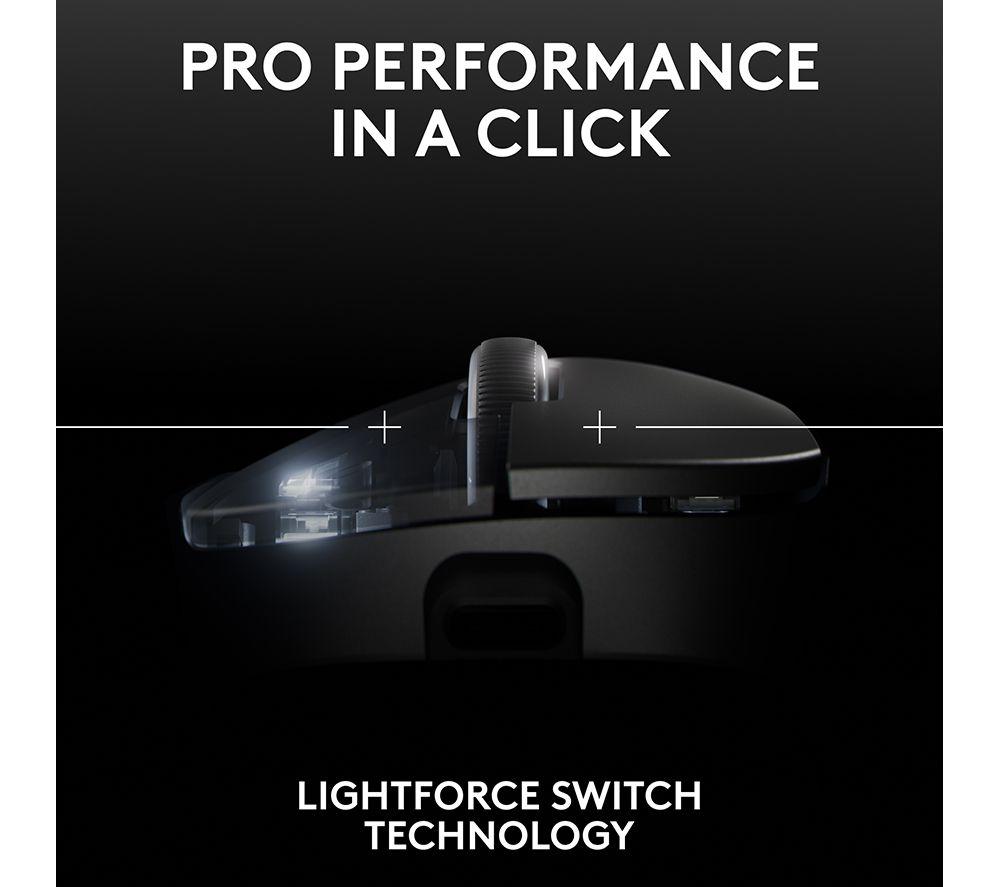LOGITECH Pro X Superlight 2 Dex Wireless Optical Gaming Mouse - Black image number 5 of 34