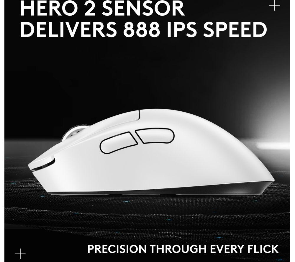 LOGITECH Pro X Superlight 2 Dex Wireless Optical Gaming Mouse - White image number 20 of 34