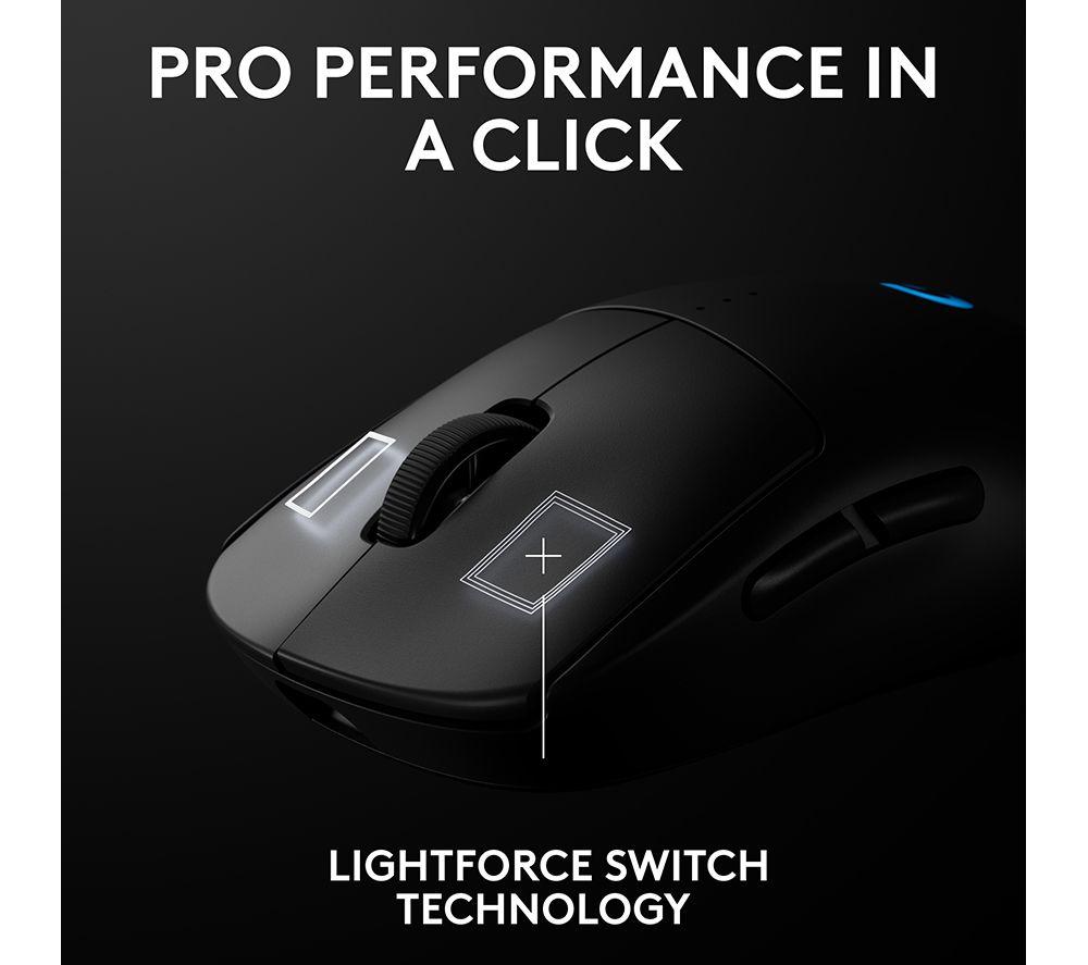 LOGITECH PRO 2 Lightspeed RGB Wireless Optical Gaming Mouse - Black image number 6 of 19