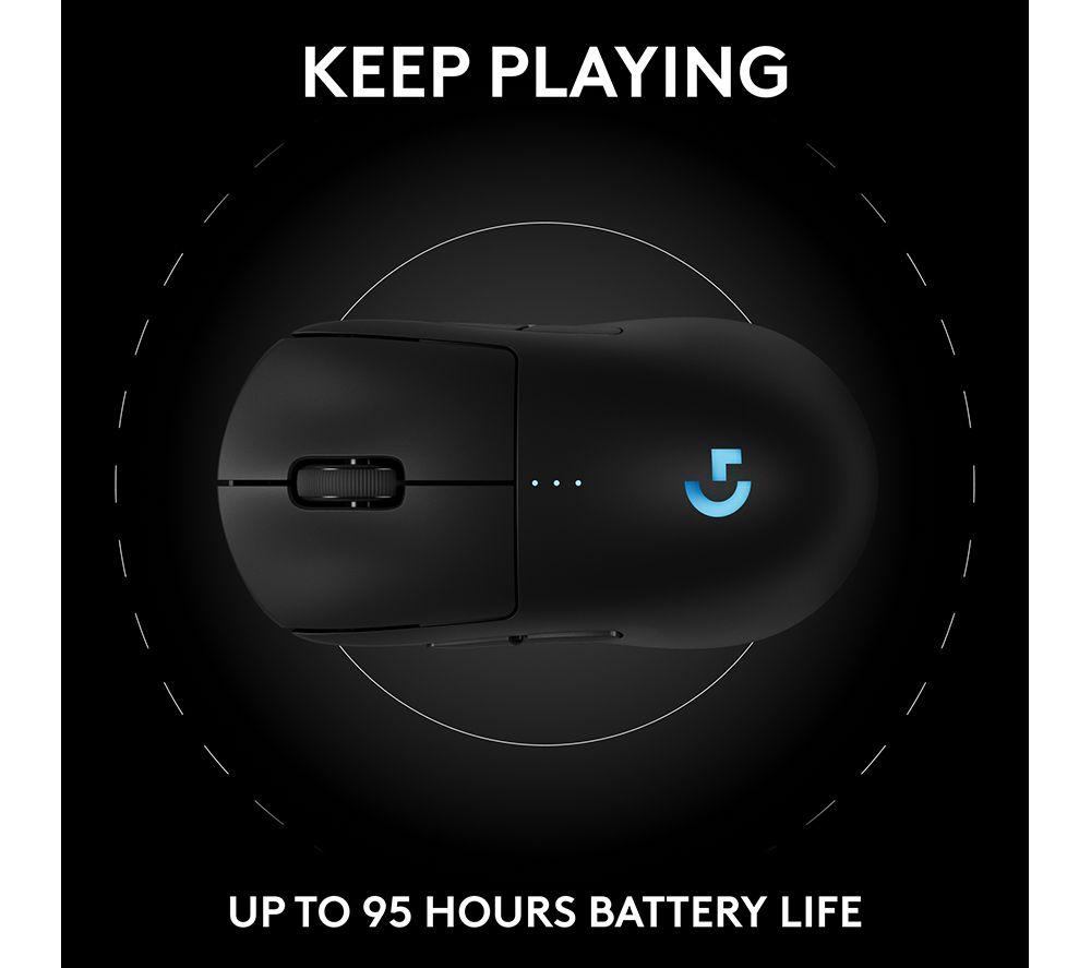 LOGITECH PRO 2 Lightspeed RGB Wireless Optical Gaming Mouse - Black image number 7 of 19