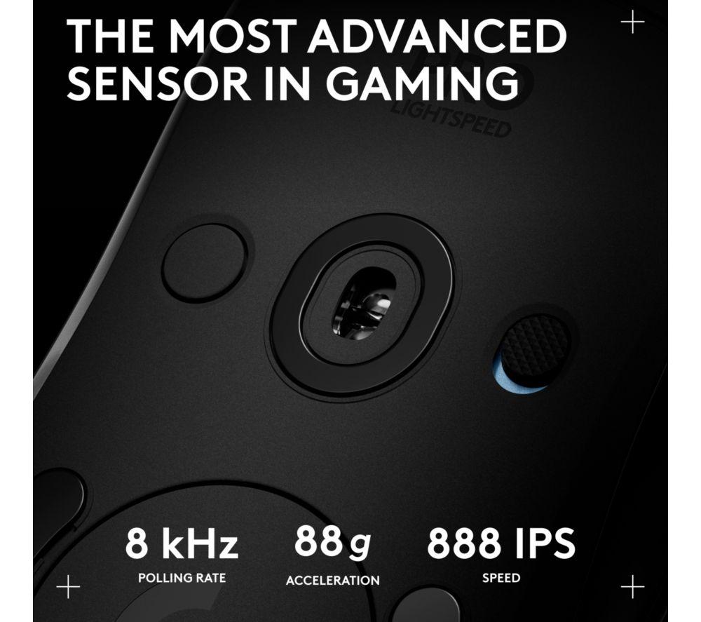 LOGITECH PRO 2 Lightspeed RGB Wireless Optical Gaming Mouse - Black image number 11 of 19