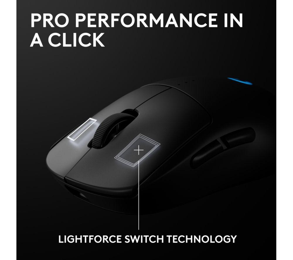 LOGITECH PRO 2 Lightspeed RGB Wireless Optical Gaming Mouse - Black image number 14 of 19
