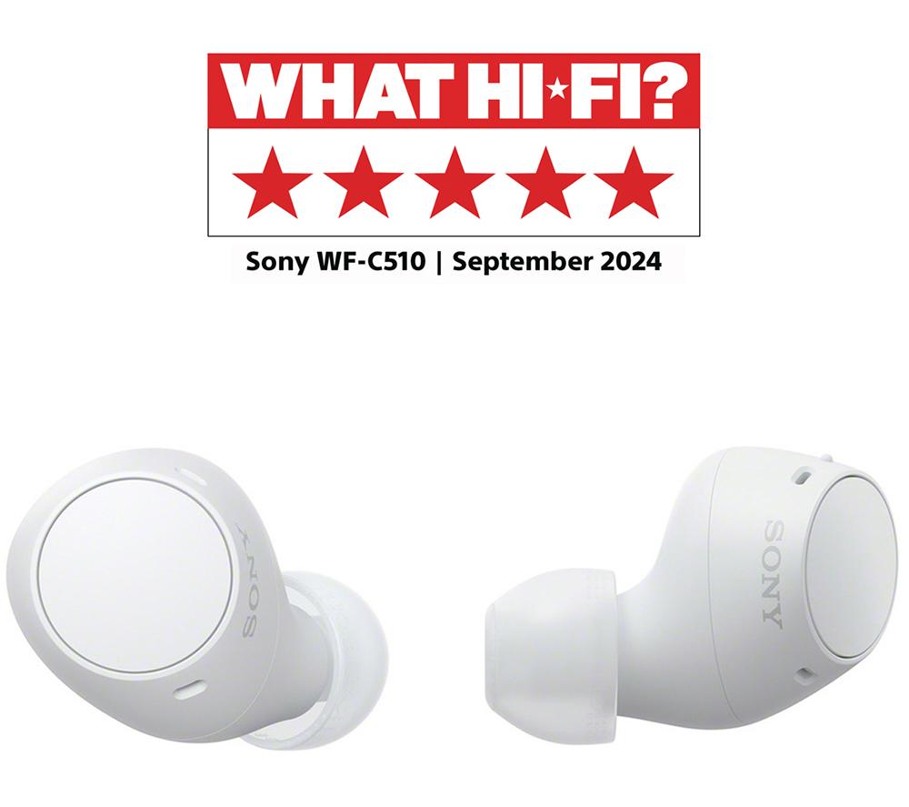 SONY WF-C510 Wireless Bluetooth Earbuds - White image number 18 of 19