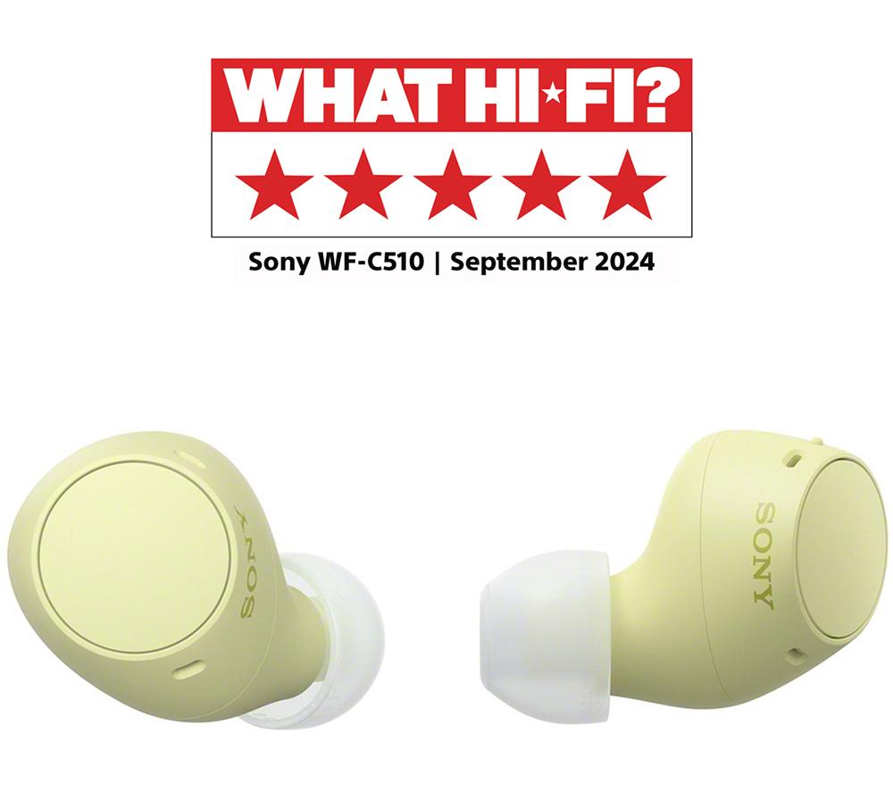 SONY WF-C510 Wireless Bluetooth Earbuds - Yellow image number 17 of 18