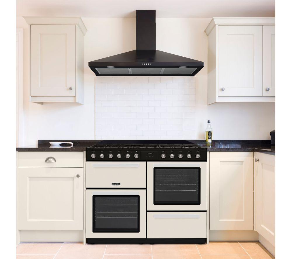 MONTPELLIER MDFRC100C 100 cm Dual Fuel Range Cooker - Cream & Chrome image number 2 of 6