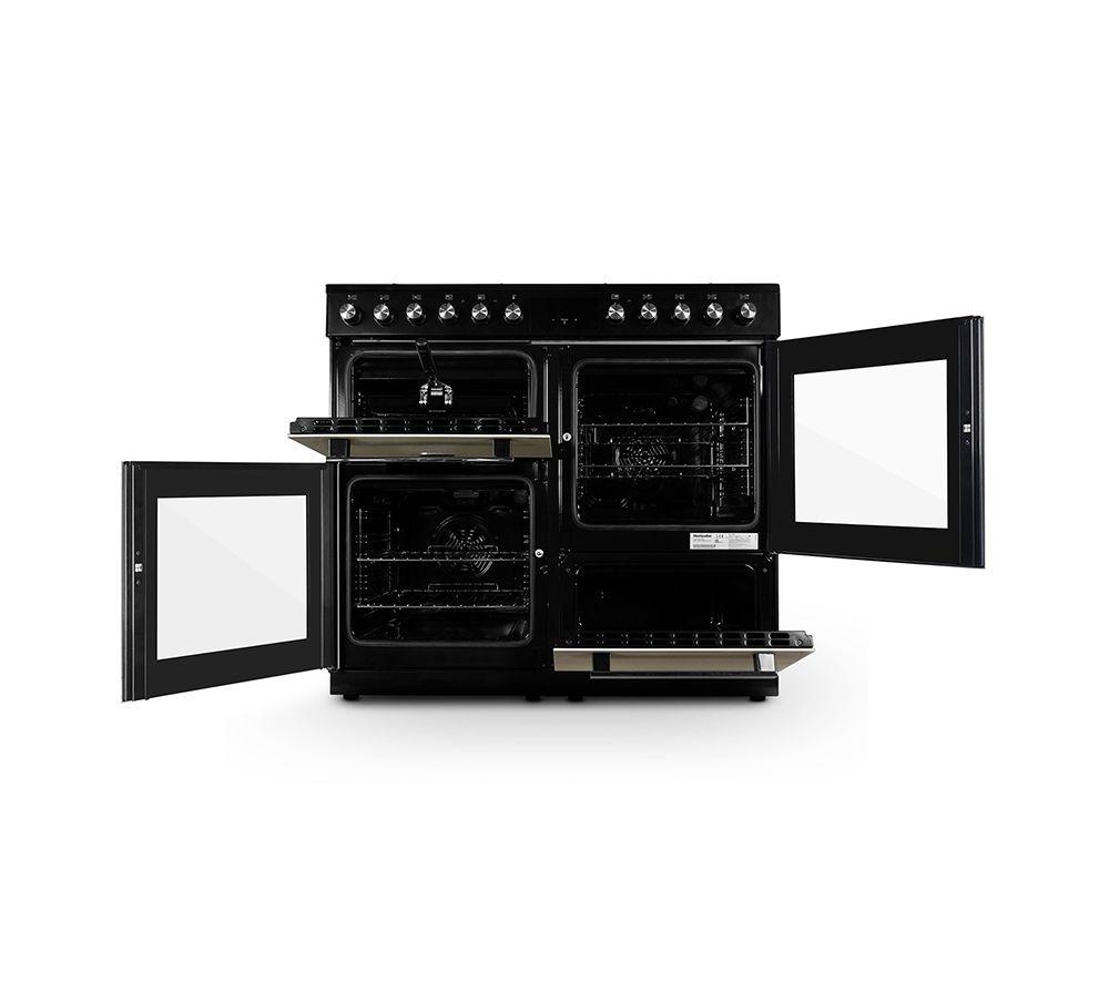 MONTPELLIER MDFRC100C 100 cm Dual Fuel Range Cooker - Cream & Chrome image number 3 of 6