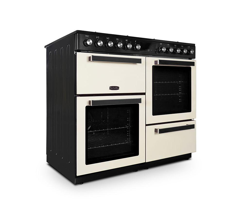 MONTPELLIER MDFRC100C 100 cm Dual Fuel Range Cooker - Cream & Chrome image number 4 of 6