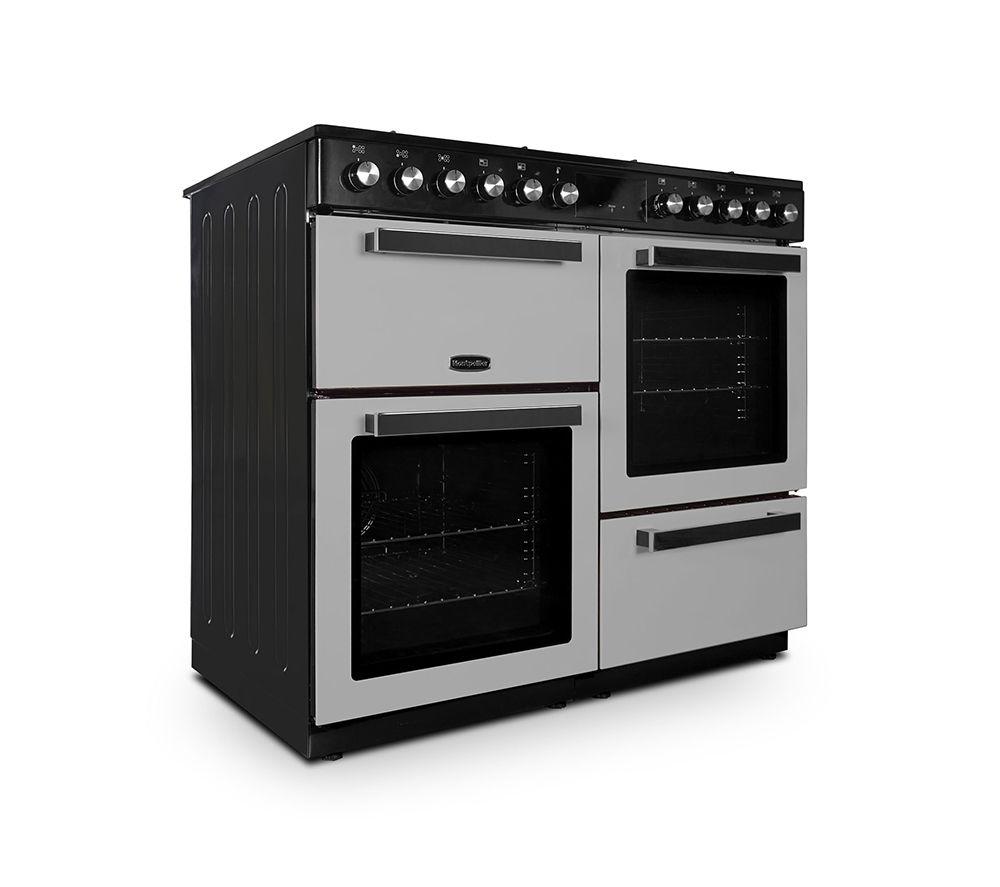MONTPELLIER MDFRC100X 100 cm Dual Fuel Range Cooker - Inox & Chrome image number 3 of 7