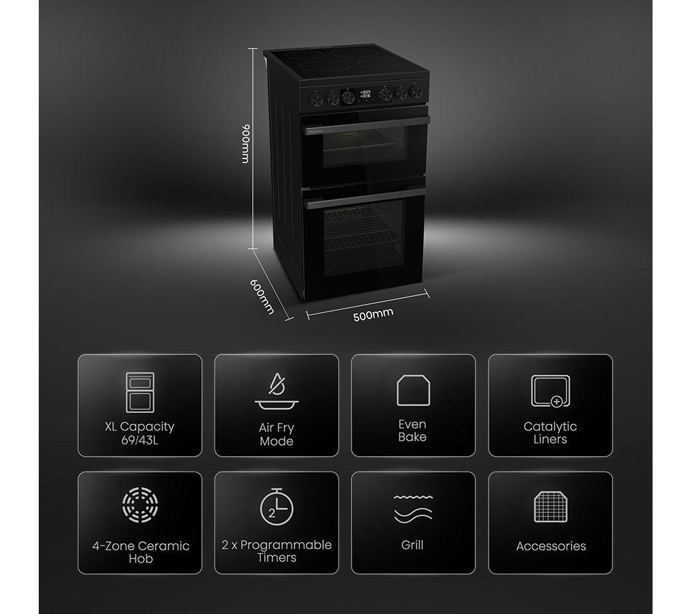 HISENSE Hi6 Max 69/43L HDCEC5C10B 50 cm Electric Ceramic Cooker - Jet Black image number 2 of 15