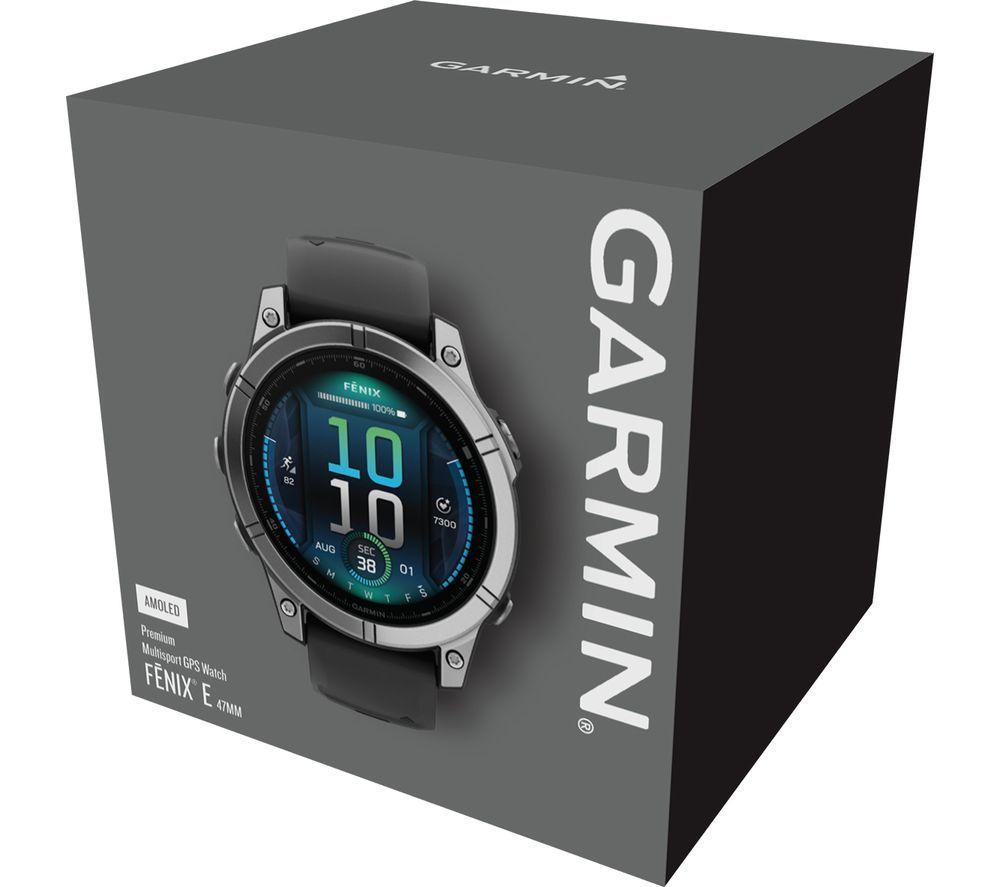 GARMIN fenix E AMOLED Smart Watch Stainless Steel Black 47 mm