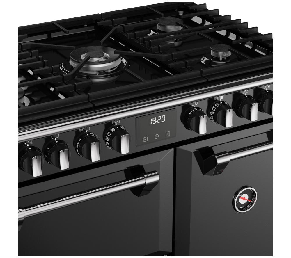 STOVES Richmond 90DF 90 cm Dual Fuel Range Cooker - Black & Chrome image number 9 of 22