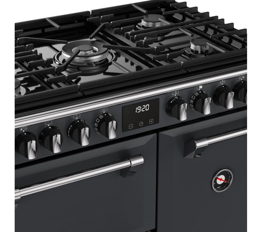 STOVES Richmond 90DF 90 cm Dual Fuel Range Cooker - Anthracite & Chrome image number 9 of 22