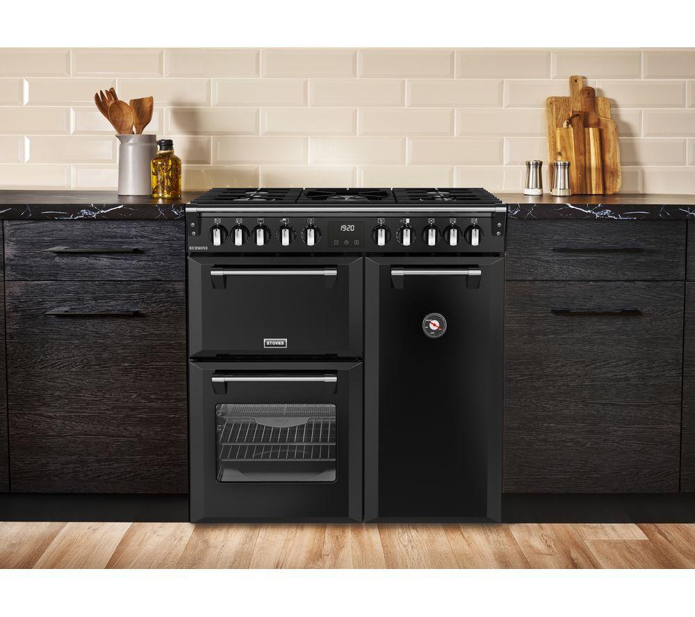STOVES Richmond 90DF 90 cm Dual Fuel Range Cooker - Anthracite & Chrome image number 11 of 22