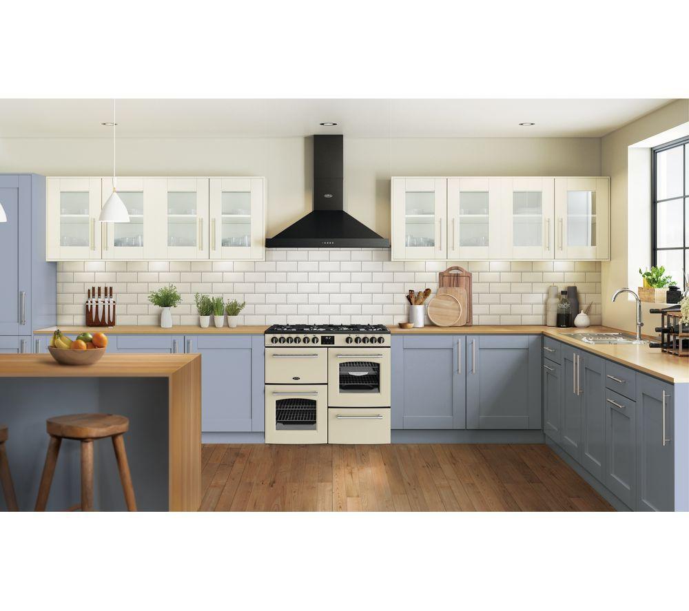 BELLING Farmhouse 100DF Dual Fuel Range Cooker - Cream & Chrome image number 2 of 21