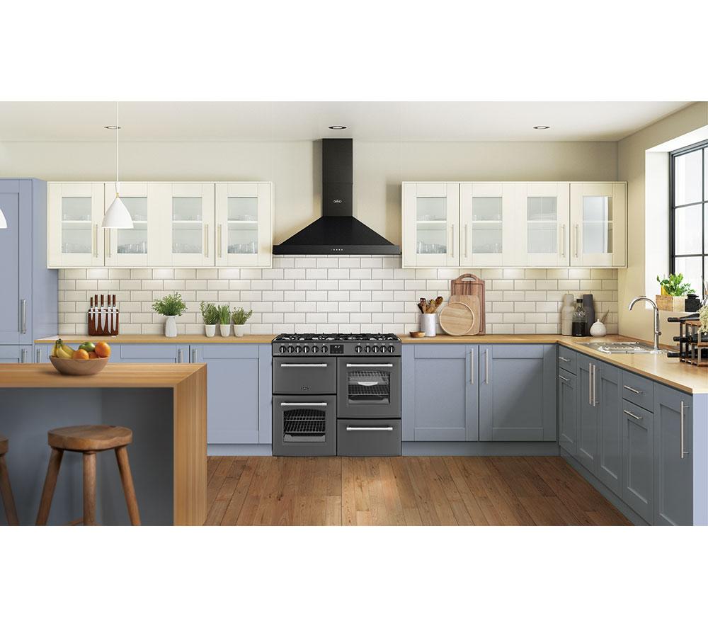 BELLING Farmhouse 100DF Dual Fuel Range Cooker - Anthracite & Chrome image number 2 of 21