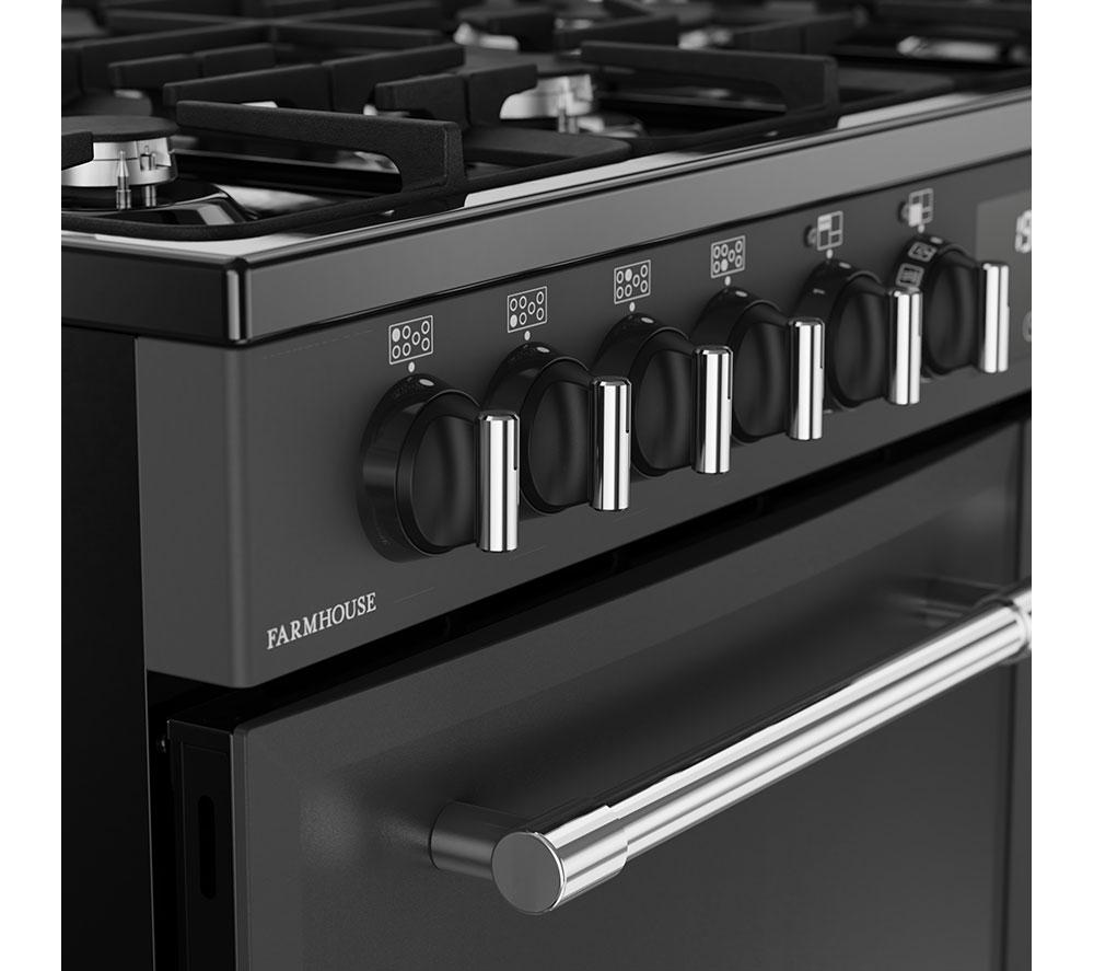 BELLING Farmhouse 100DF Dual Fuel Range Cooker - Anthracite & Chrome image number 5 of 21