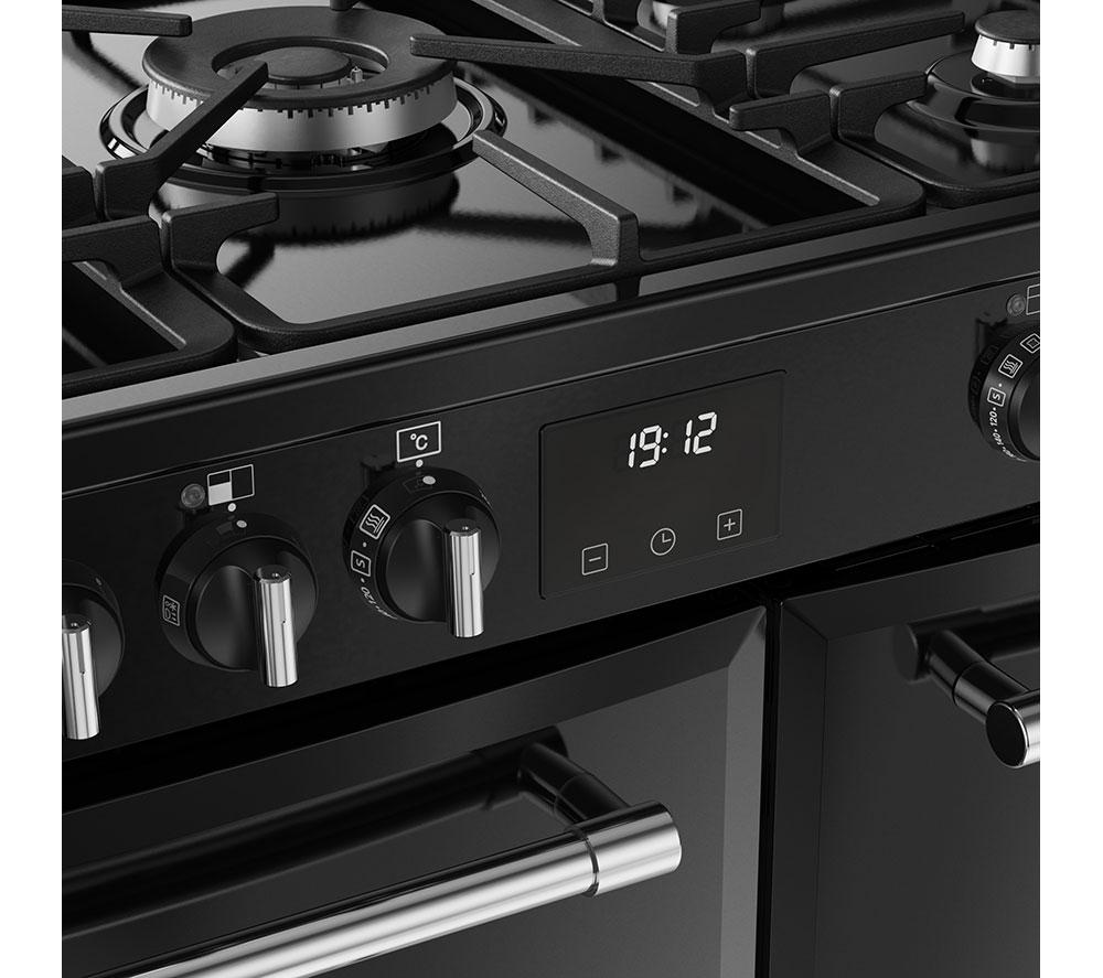 BELLING Farmhouse 90DF Dual Fuel Range Cooker - Black & Chrome image number 9 of 19