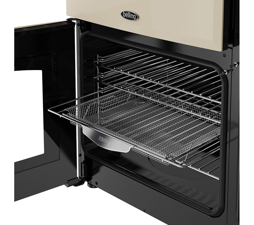 BELLING Farmhouse 90DF Dual Fuel Range Cooker - Cream & Chrome image number 4 of 20