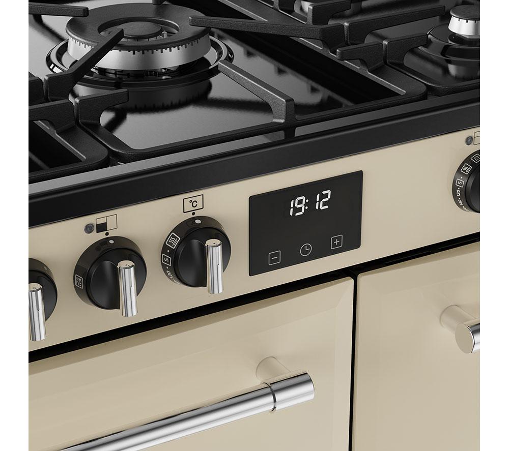 BELLING Farmhouse 90DF Dual Fuel Range Cooker - Cream & Chrome image number 9 of 20