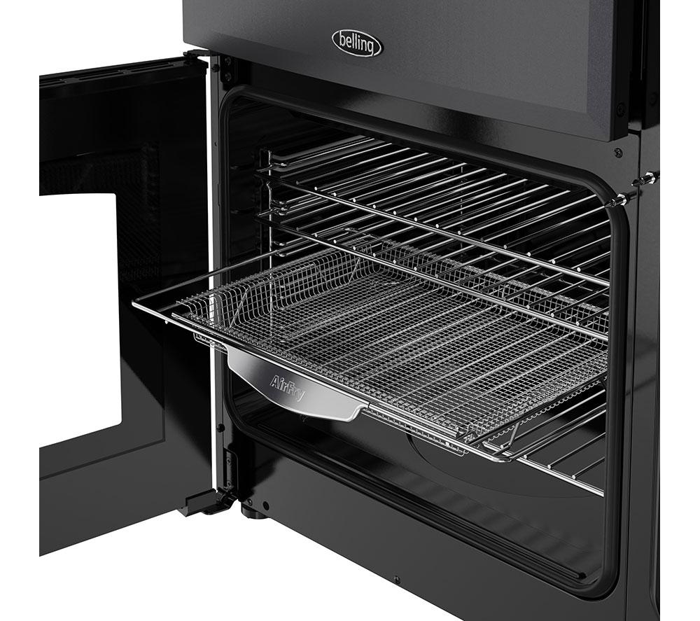 BELLING Farmhouse 90DF Dual Fuel Range Cooker - Anthracite & Chrome image number 4 of 20